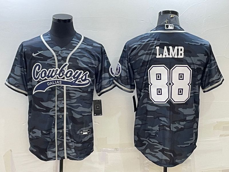 Men Dallas Cowboys #88 Lamb Camo 2022 Nike Co branded NFL Jerseys